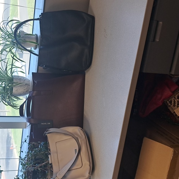 Vegan Leather 3 Purses...Carlos Santana Qnd Rachel ZOE - Picture 1 of 11